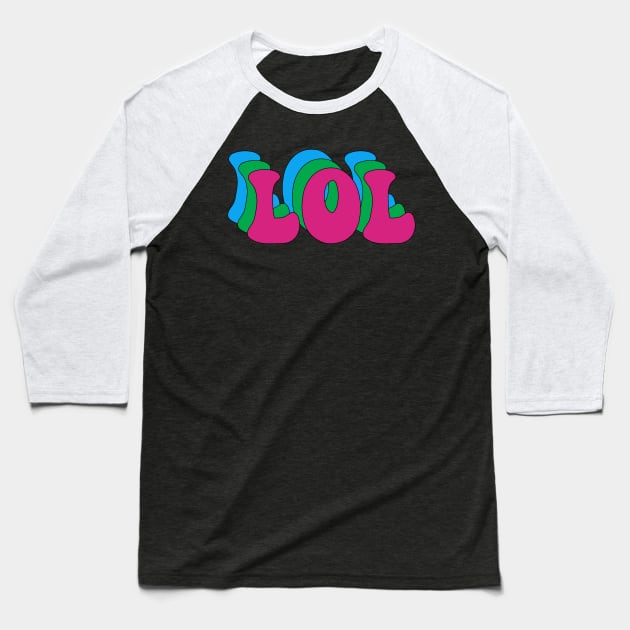 Retro LOL Baseball T-Shirt by yayor